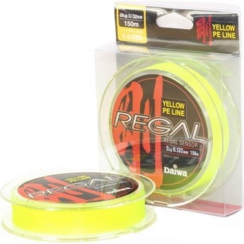 Плетеная леска DAIWA Regal Sensor - 10kg - 0.244мм - 150м (жёлтая) Плетеная леска DAIWA Regal Sensor - 10kg - 0.244мм - 150м (жёлтая)